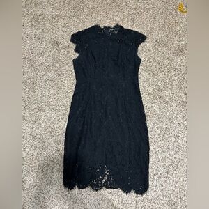 Elegant Black Lace Dress